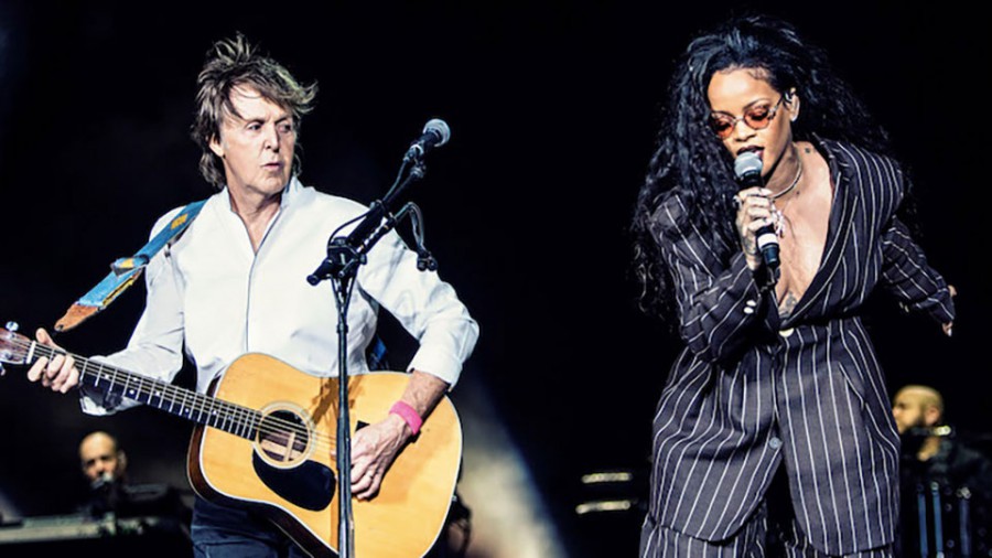 Живое совместное выступление Rihanna & Paul McCartney - FourFiveSeconds на Coachella 2016