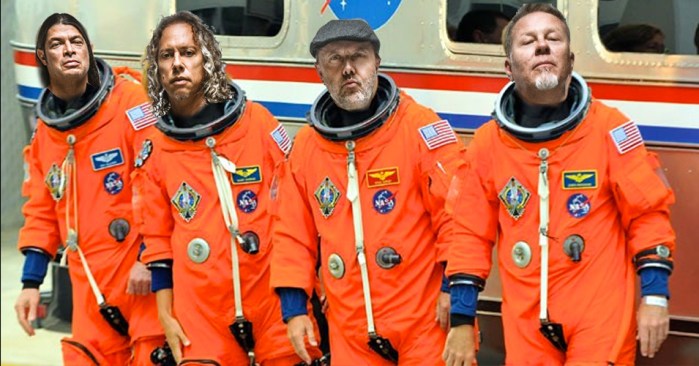 Группа Metallica в космосе