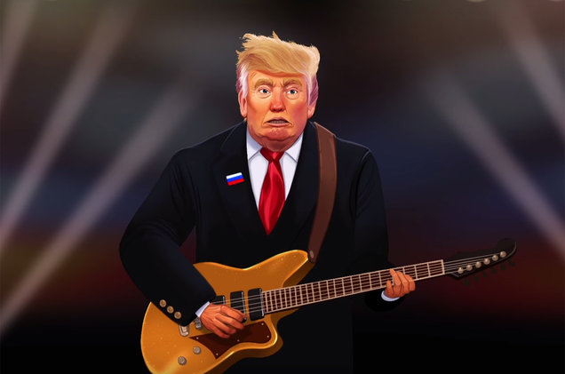 Анимированный Трамп спел Creep (Tweet)